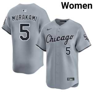 Gray Munetaka Murakami Go-Go Sox #5 Authentic Women Jerseys 982453-155 - Image 1