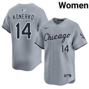 Gray Limited White Sox Paul Konerko Women's #14 Jerseys 902002-540 - Image 1